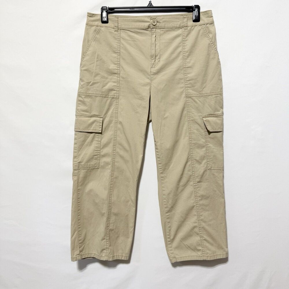 Social Standard Sanctuary Beige Cargo Pants Cropped Utility XXL